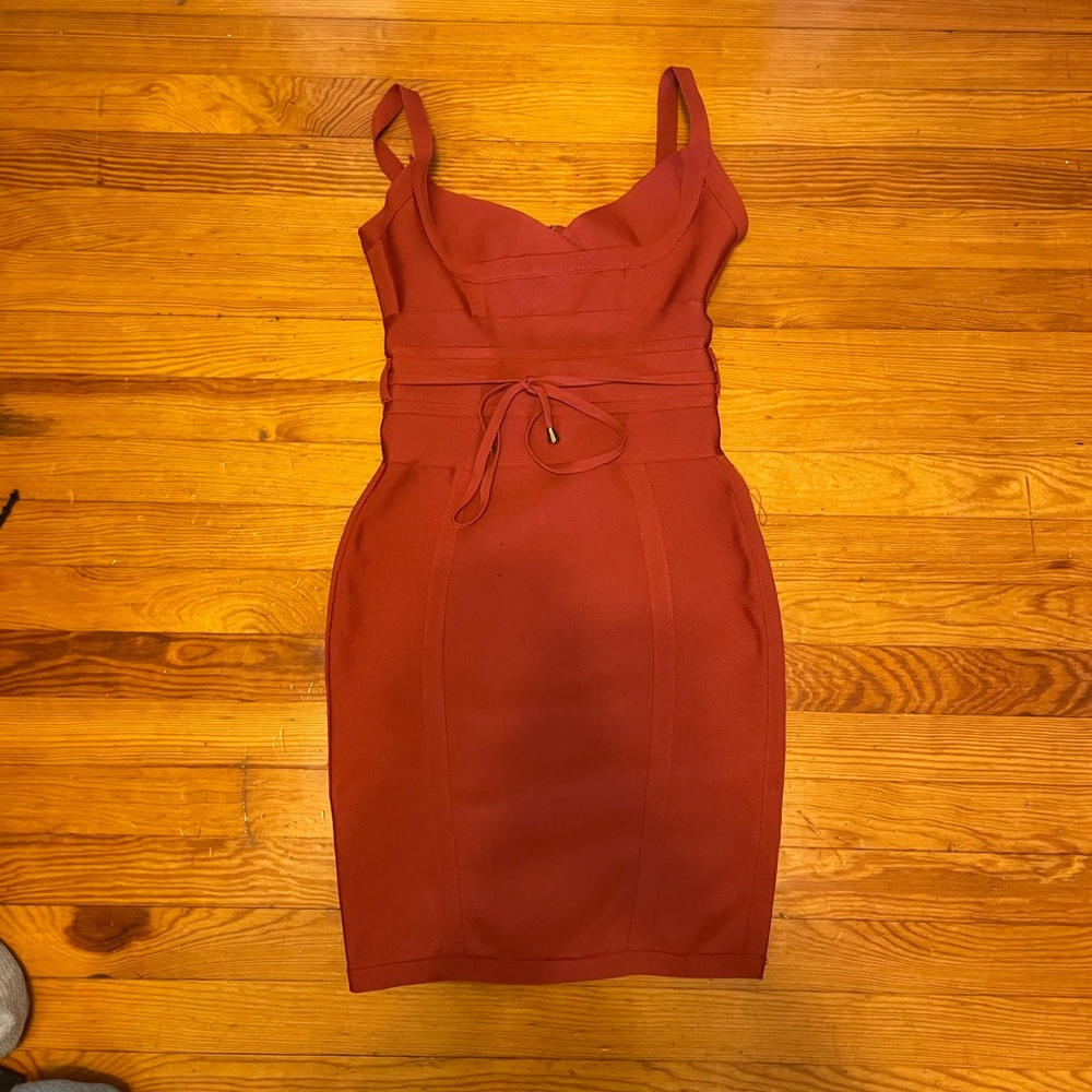 Bodycon Dress in RUST - Picture 4 of 12
